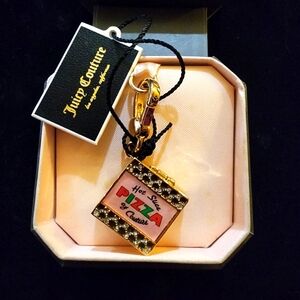 New in Box and a New with Tag Juicy Couture Scarce Pizza Box Charm